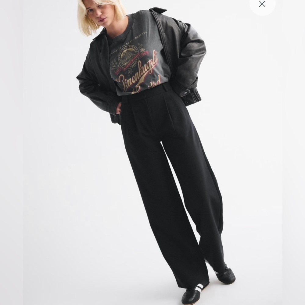 Abercrombie Sloane Tailored Wide Leg Pant